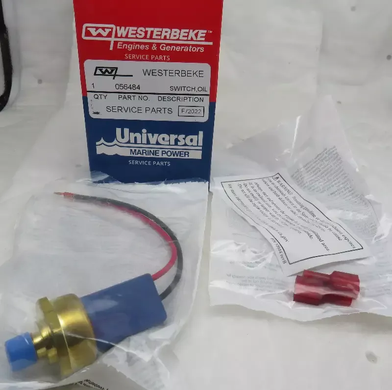 056484 Westerbeke Oil Pressure Switch Replaces Obsolete 11552 10/21/2025 THIS PART IS IN STOCK 10/21/2025