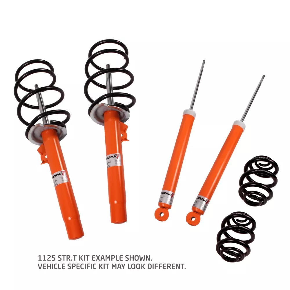 1125 KONI STR.T/Eibach Kit- 4 STR.T (orange) dampers, 4 Eibach lowering springs