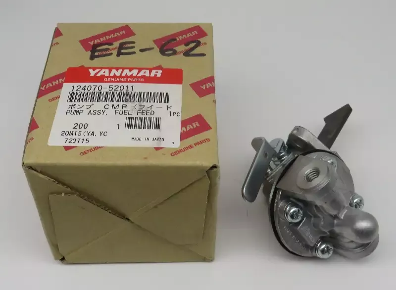 124070-52010 Yanmar Fuel Feed Pump Assembly (Supersedes to 124070-52011) gasket is part number 121520-01851 and Included 10/18/2025 THIS PART IS IN STOCK 10/18/2025