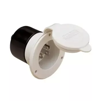 15A POWER INLET- WHITE 150BBIW.RV