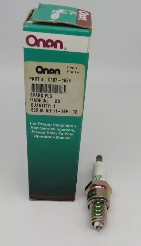 167-1638 Onan Spark Plug 2/7/2024 THIS PART IS IN STOCK 2/7/2024