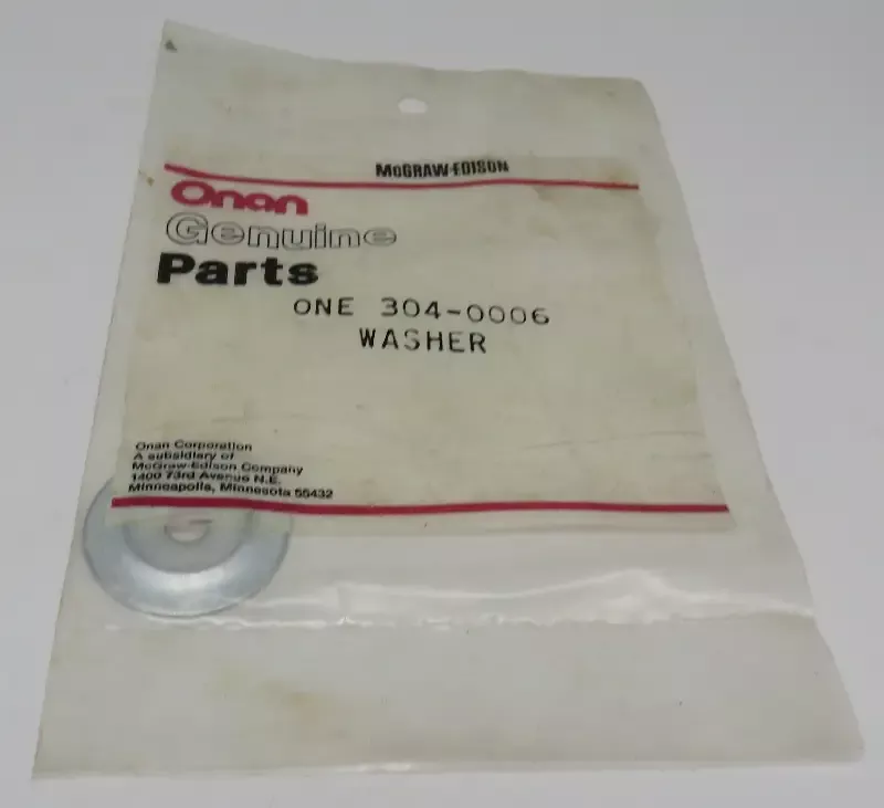 304-0006 Onan Washer-Centering-Meter Pressure (Oil) OBSOLETE “THIS PART IS IN STOCK”