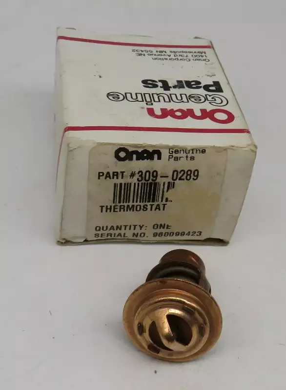 309-0289 Onan Thermostat-Bypass For MDJA, MDJB, MDJC, MDJE, MDJF 1/15/2026 THIS PART IS IN STOCK as of 1/15/2026