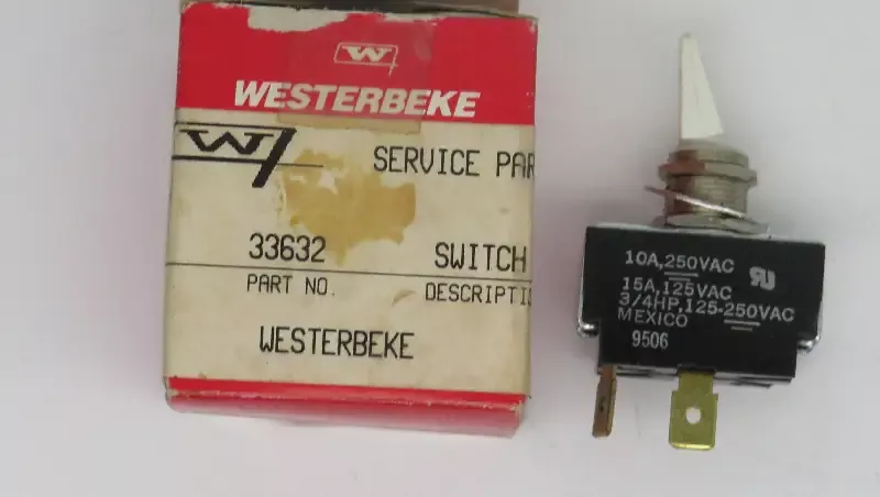 33632 Westerbeke Switch 10/18/2025 THIS PART IS IN STOCK 10/18/2025