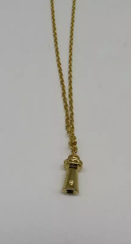 3D Lighthouse Necklace Layered 24 Karat Gold 10/30/2025 THIS PART IS IN STOCK as of 10/30/2025