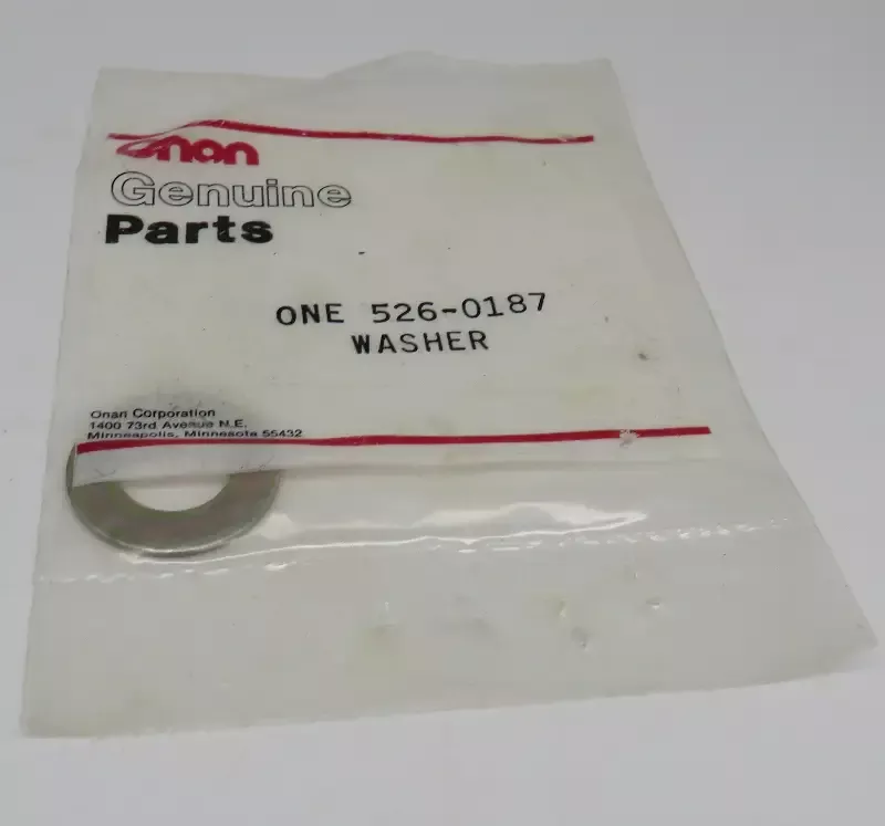 526-0187 Onan Flat Washer for MDJF (Spec A AD) & DJB (Spec A AC) Marine Diesel Gen Sets 3/25/2024 THIS PART IS IN STOCK 3/25/2024