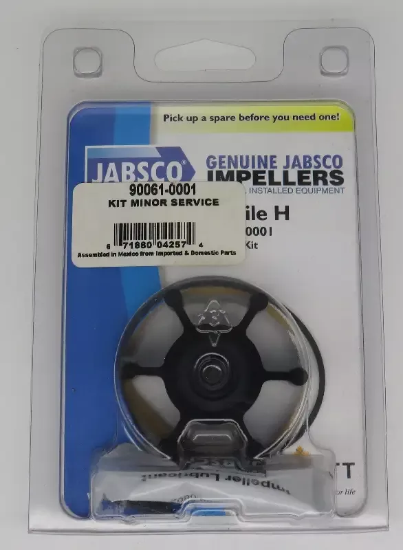 90061-0001 Jabsco Par Impeller Minor Service Kit PROFILE H 2/27/2025 THIS PART IS IN STOCK 2/27/2025