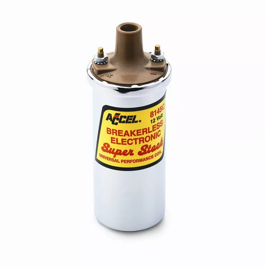 ACCEL - ACCEL Ignition Coil - SuperStock - Breakerless Electronic Coil - Chrome