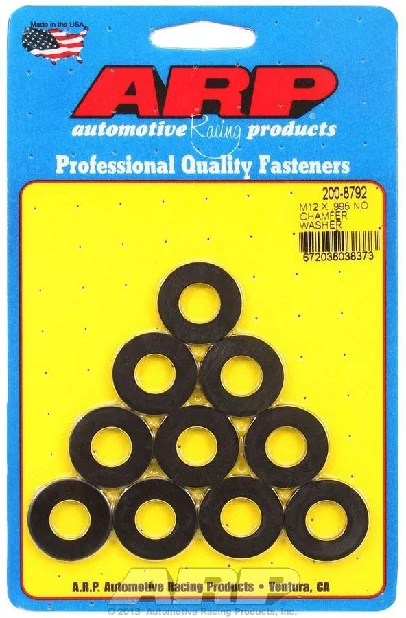 Auto Racing Products - 12mm Washers 10pk .995 OD Non-Chamfer