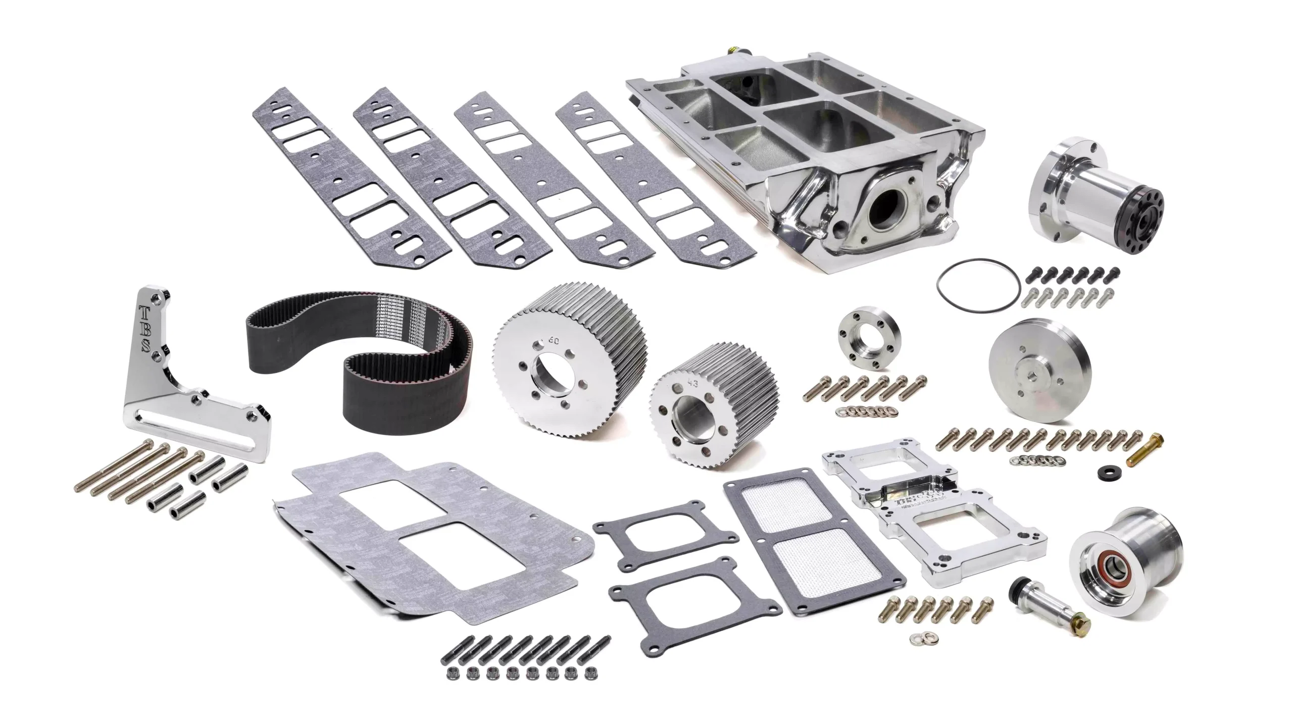 The Blower Shop - BBC Intake & 671 Drive Accessory Kit 2V.
