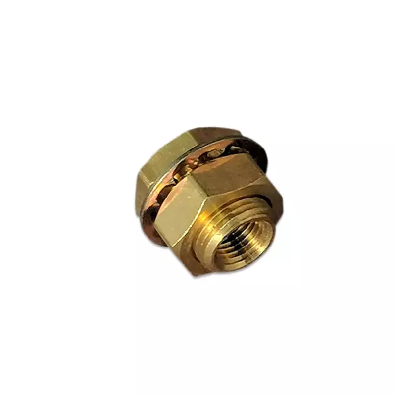 BRASS BULKHEAD FITTING, 1/4 x 1/4 in PLX-105-800