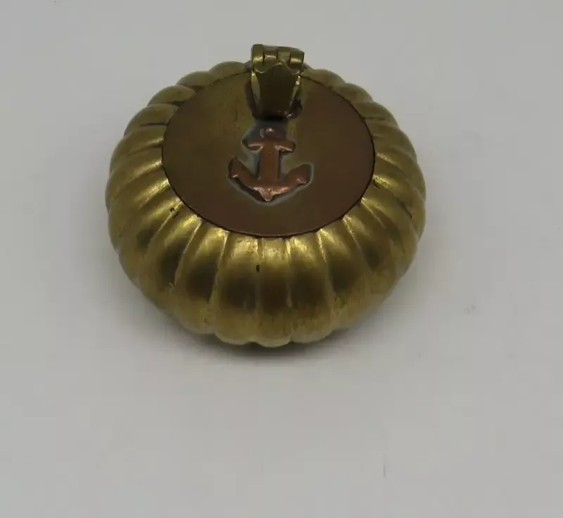 Brass Portable Round Anchor Ashtray 12/10/2025 THIS ITEM IS IN STOCK 12/10/2025