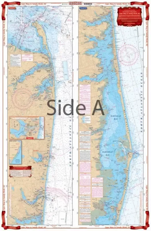 Cape May to Sandy Hook, NJ Waterproof Chart WP-56 1/20/2026 THIS PART IS IN STOCK 1/20/2026