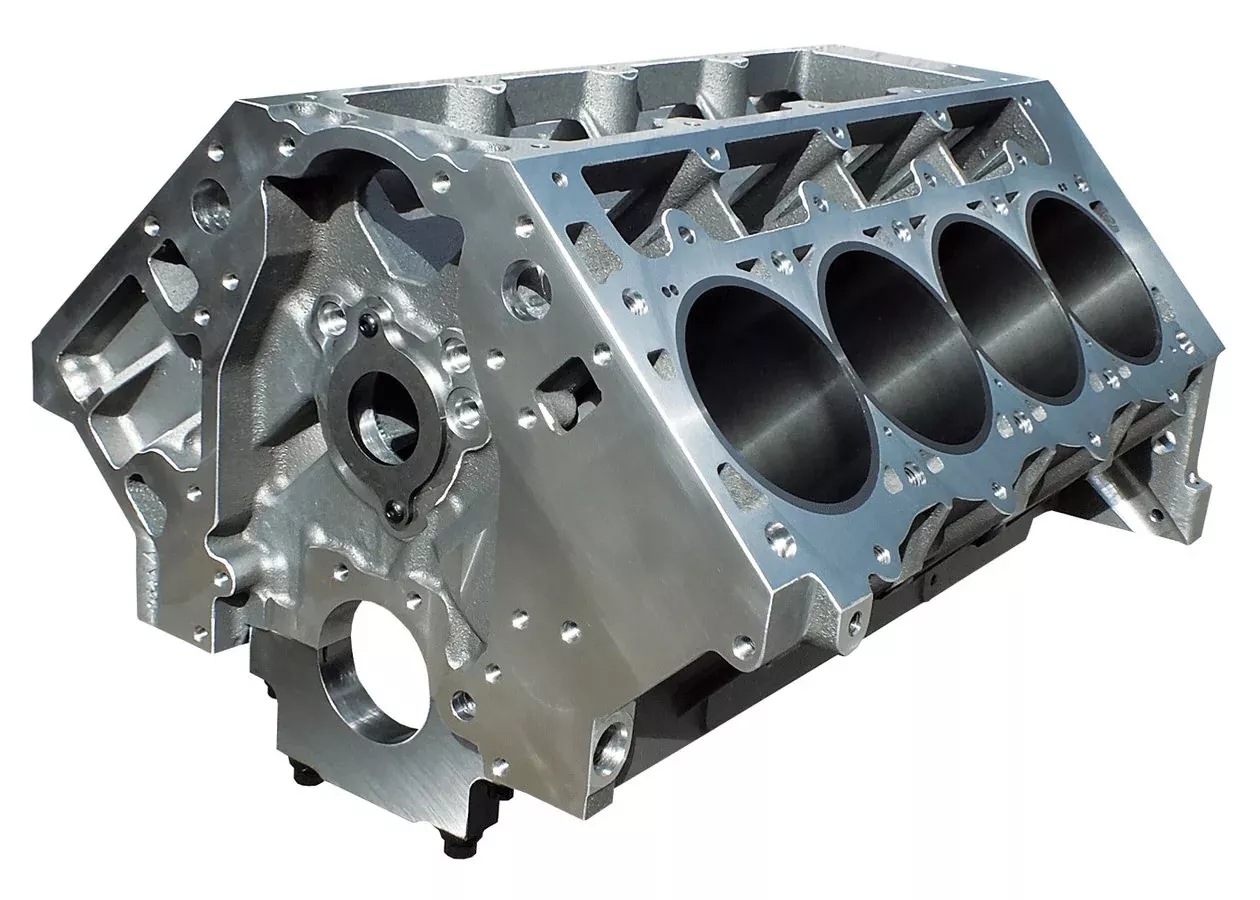 Dart - LS Alm. Block - 9.240/ 4.125 w/Steel Main Caps