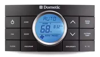 DOMETIC 10-BUTTON THERMOSTAT CCC2 BLACK 3314082.000