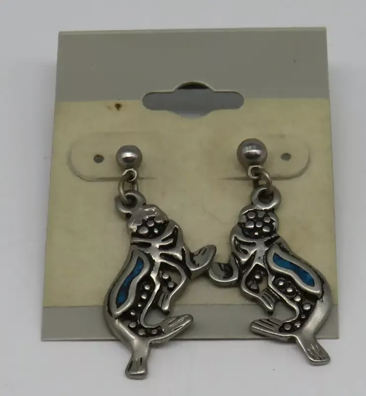 Genuine Turquoise Nautical Sealife Earrings Seals 10/30/2025 THIS PART IS IN STOCK as of 10/30/2025