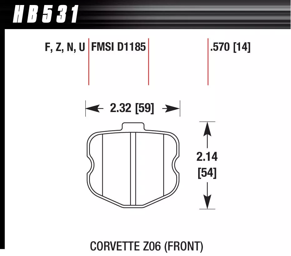 Hawk Performance - 2006 Corvette ZO6 HP Plus