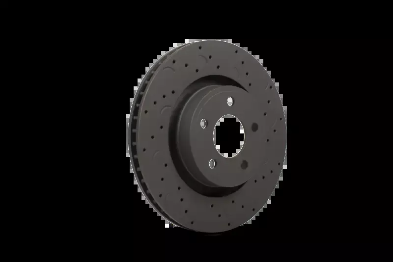 Hawk Performance HTC4392 Hawk Talon 2000 Cadillac DeVille Heavy Duty Brakes Drilled and Slotted Front Brake Rotor Set