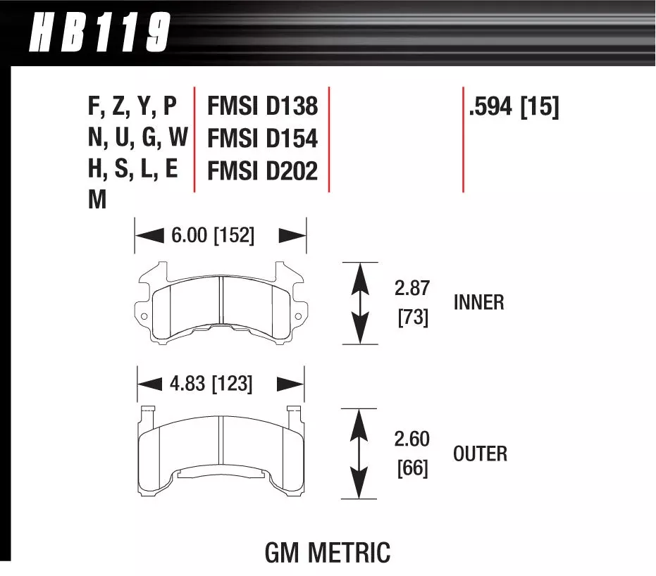 Hawk Performance - Metric GM DTC-60