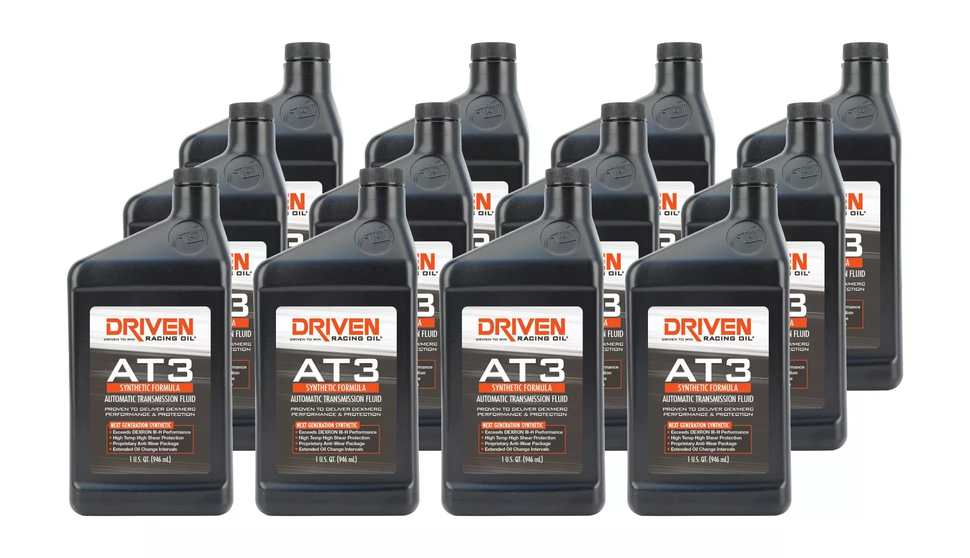 Joe Gibbs Lubricants - AT3 Synthetic Dex/MERC Trans Fluid Case 12x1Qt