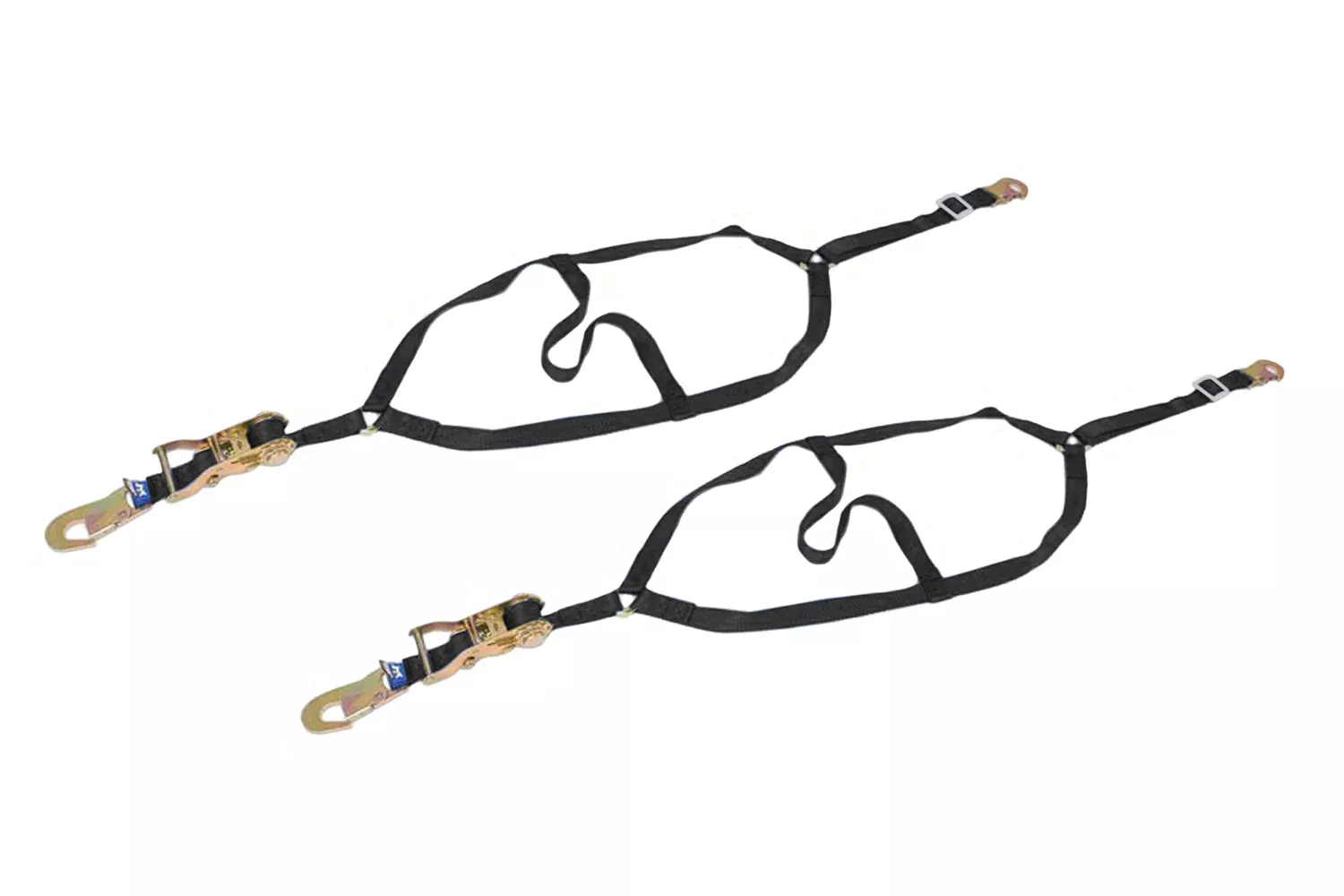 Mac's Tie Downs - Dragster Front Nets Only Pair Flat Snap Hooks