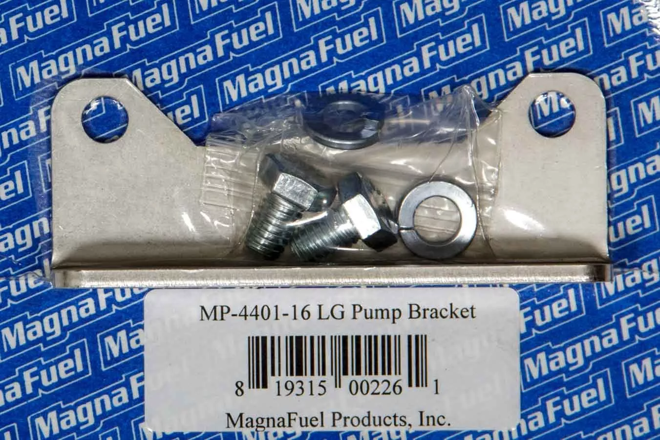 Magnafuel Racing Fuel Systems - Std. Mounting Bracket- Fuel Pump Clear Zinc