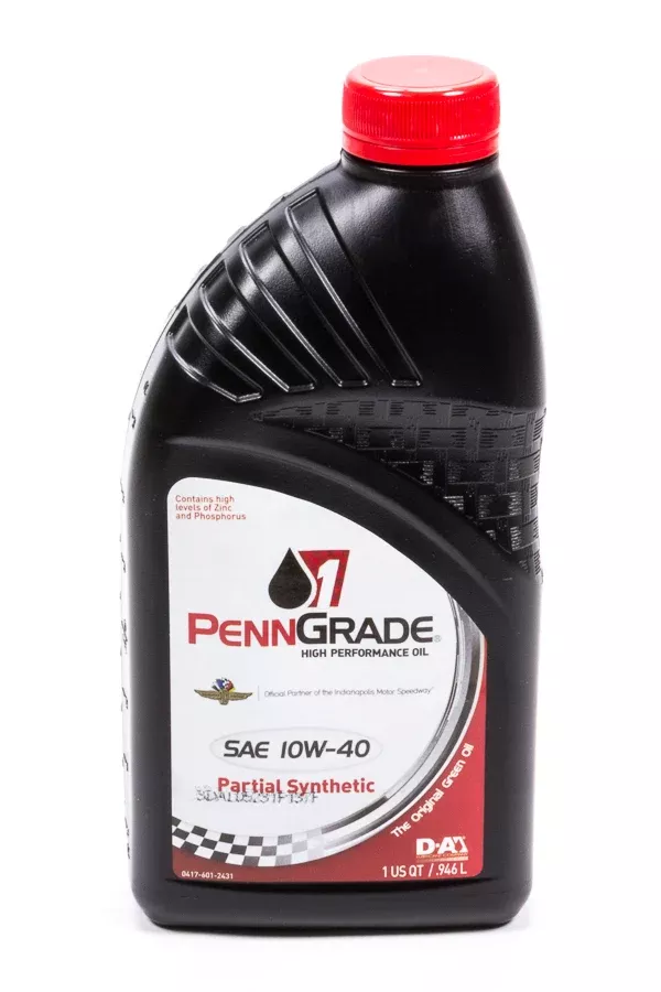 PennGrade - 10w40 Racing Oil 1 Qt Partial Synthetic