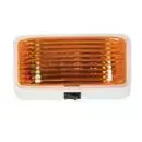 PORCH LIGHT WHITE SW AMBER 18111