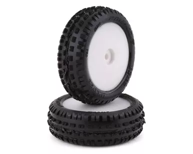 Pro-Line Mini-B Front Pre-Mounted Wedge Carpet Tire w/8mm Hex White Z3 PRO829813