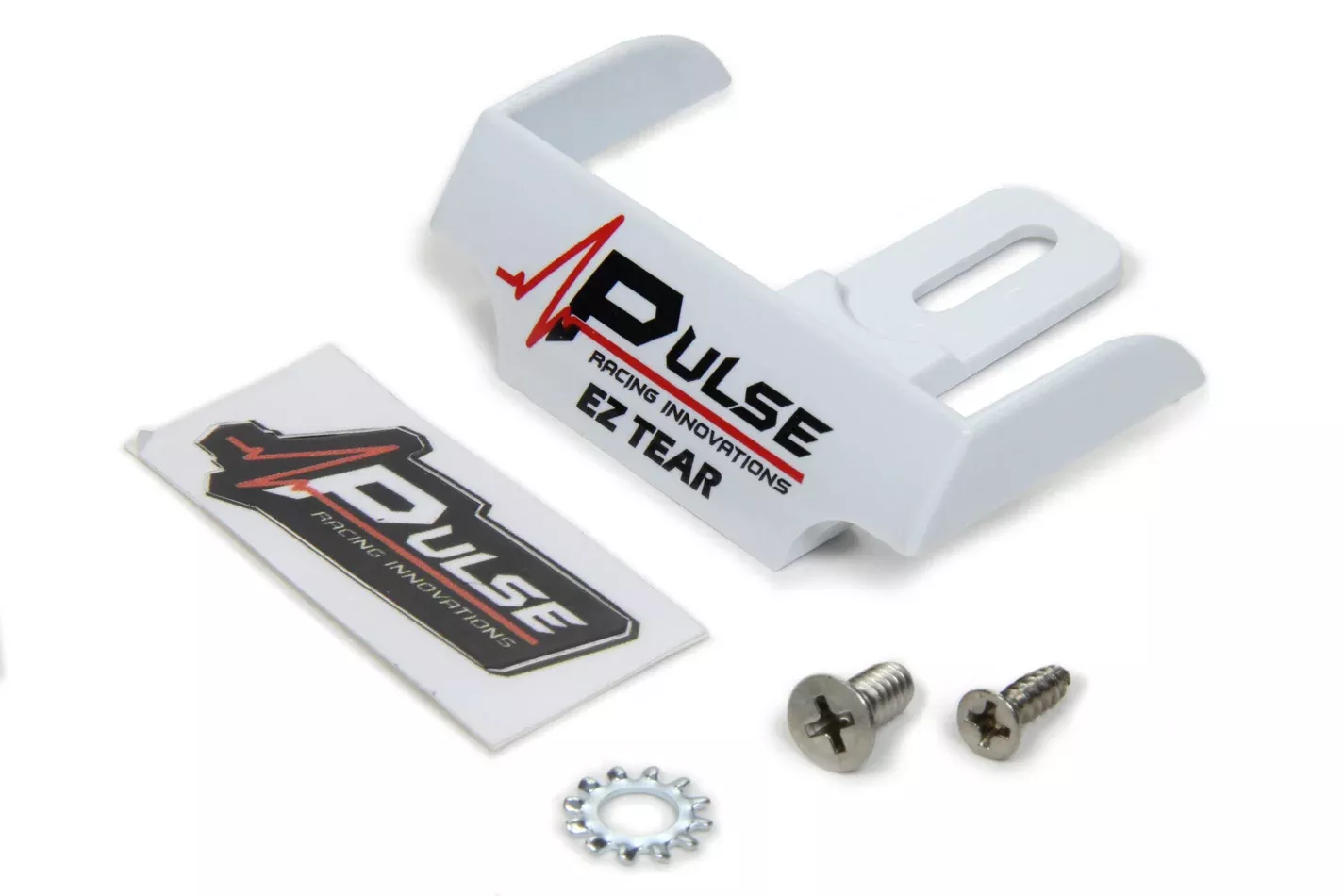Pulse Racing Innovations - EZ Tear Shield Mounted White