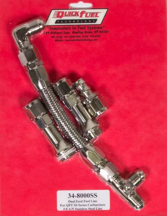 Quick Fuel Technology - SS Fuel Line #8AN Silver