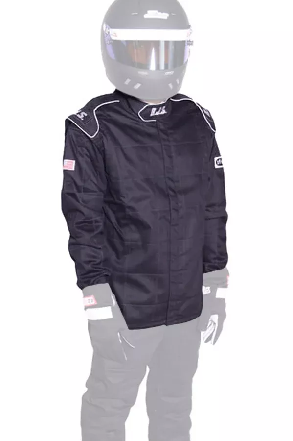 RJS - Jacket Black Large SFI-3-2A/5 FR Cotton
