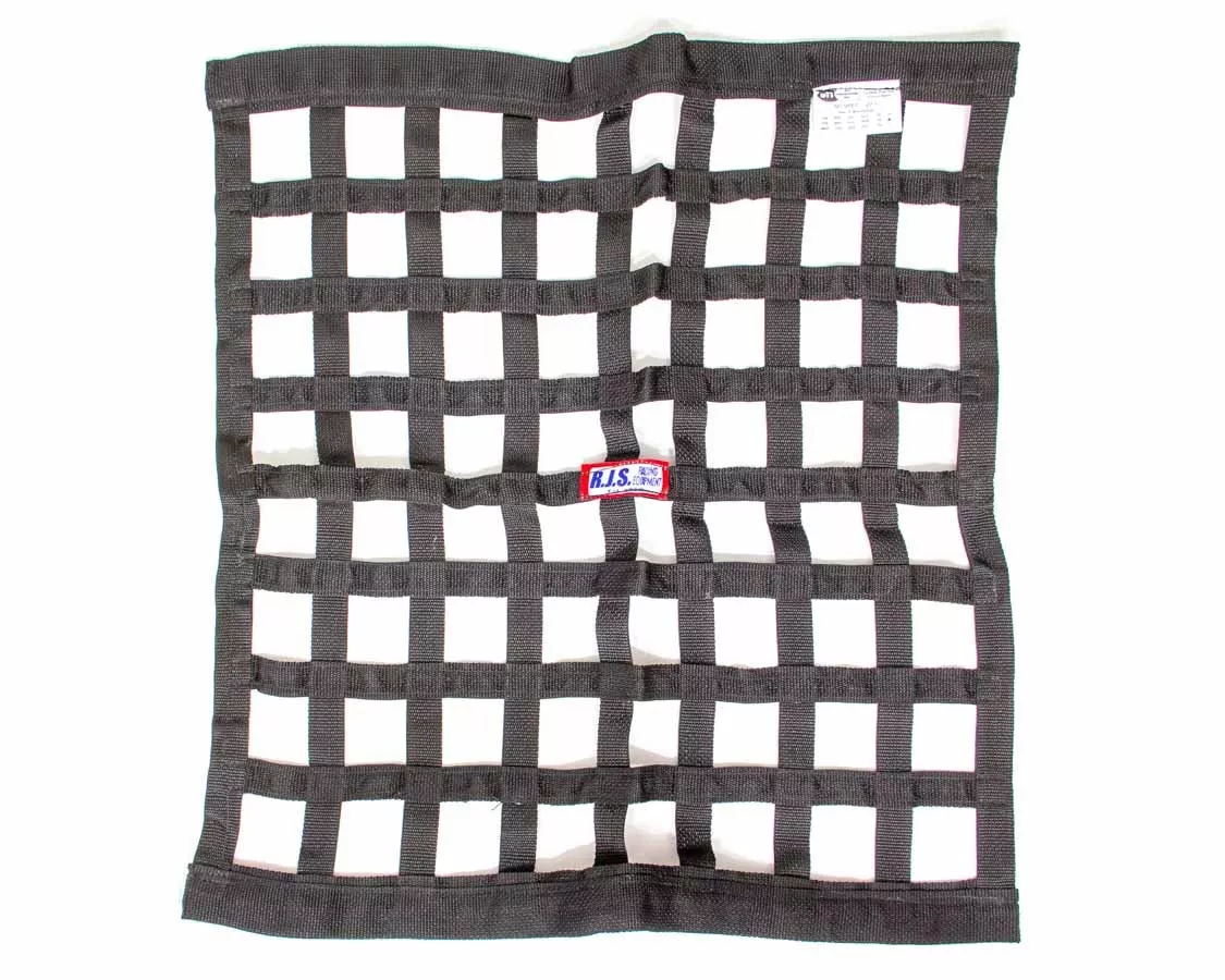 RJS - Ribbon Window Net 24x24 Black SFI
