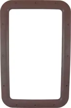 RV ENTRANCE DOOR INTERIOR WINDOW FRAME BROWN A77013