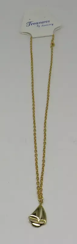 Sailboat Necklace Layered 24 Karat Gold 10/30/2025 THIS PART IS IN STOCK as of 10/30/2025