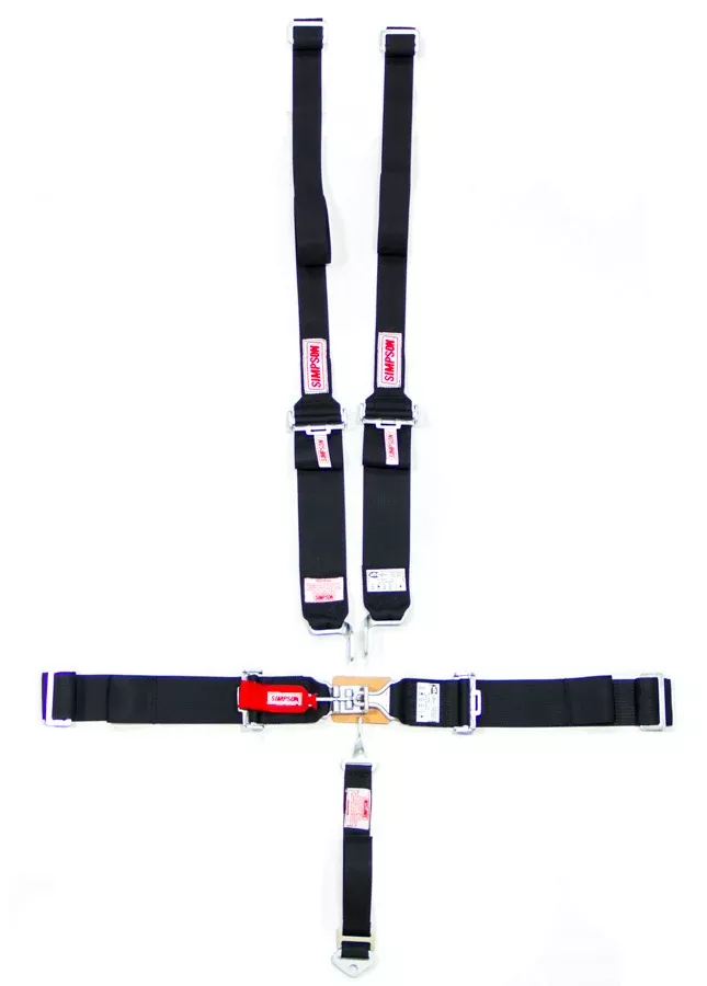 Simpson Safety - Simpson RacingLatch and Link Lap Wrap-Around 5-Point Pull-Down Harness