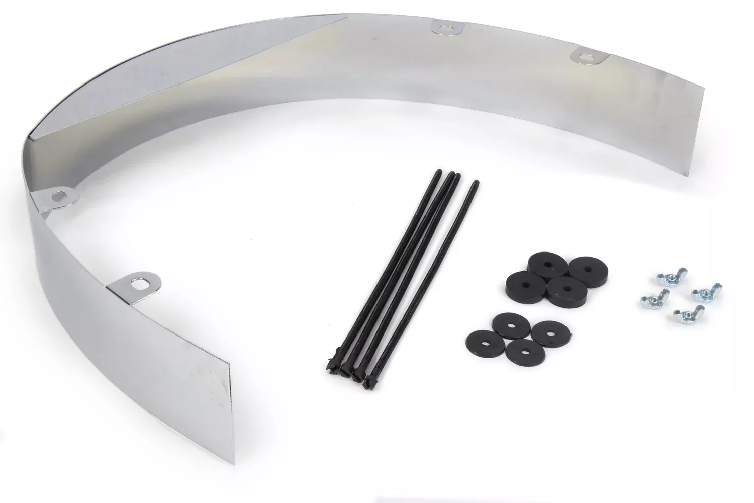 Trans-Dapt Performance - 3in Wide Chrome Fan Shroud