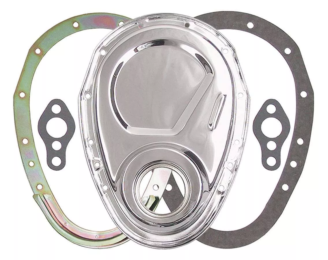 Trans-Dapt Performance - SBC 2-Piece Timing Cover Chrome