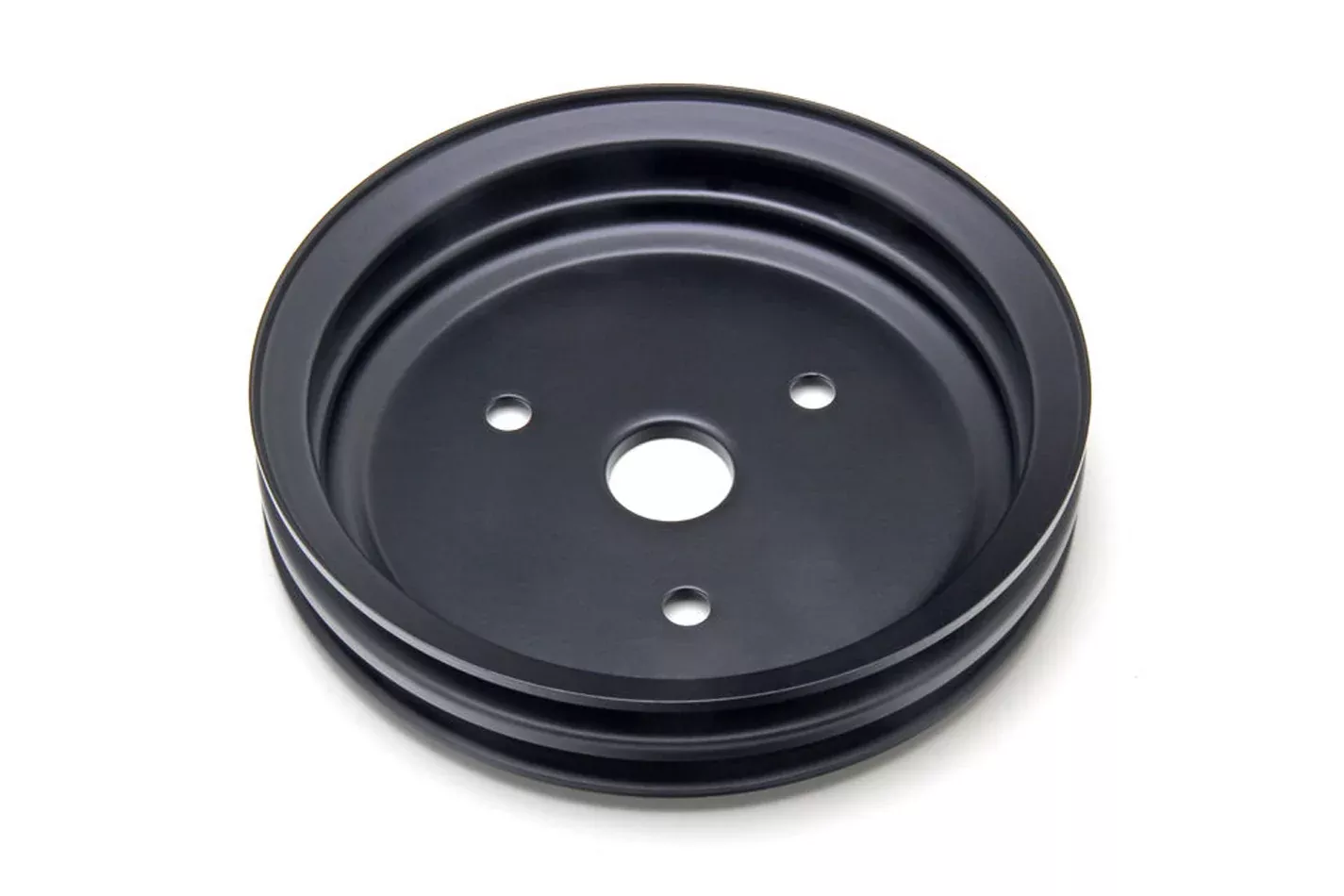 Trans-Dapt Performance - SBC SWP Crankshaft Pulley 2 Groove Black