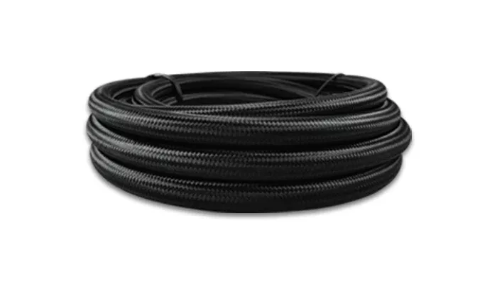 Vibrant Performance 20Ft Roll -12 Black Nylo N Braid Flex Hose