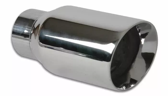 Vibrant Performance - 3in Round Stainless Stee l Tip Double Wall Angle