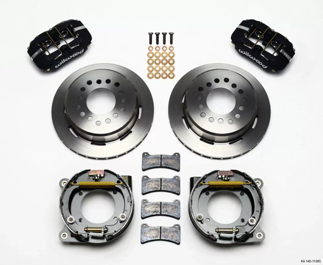 Wilwood Brakes - 67-72 GM C10 P/U Rear Brake Kit Black Caliper