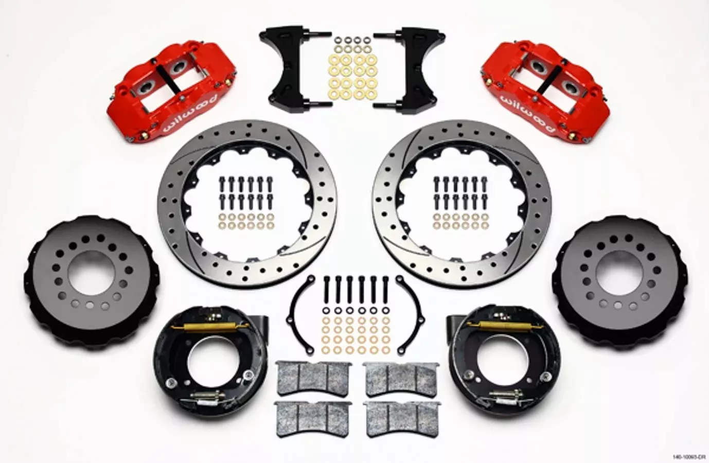 Wilwood Brakes - 67-72 GM C10 P/U Rear Brake Kit Red Caliper