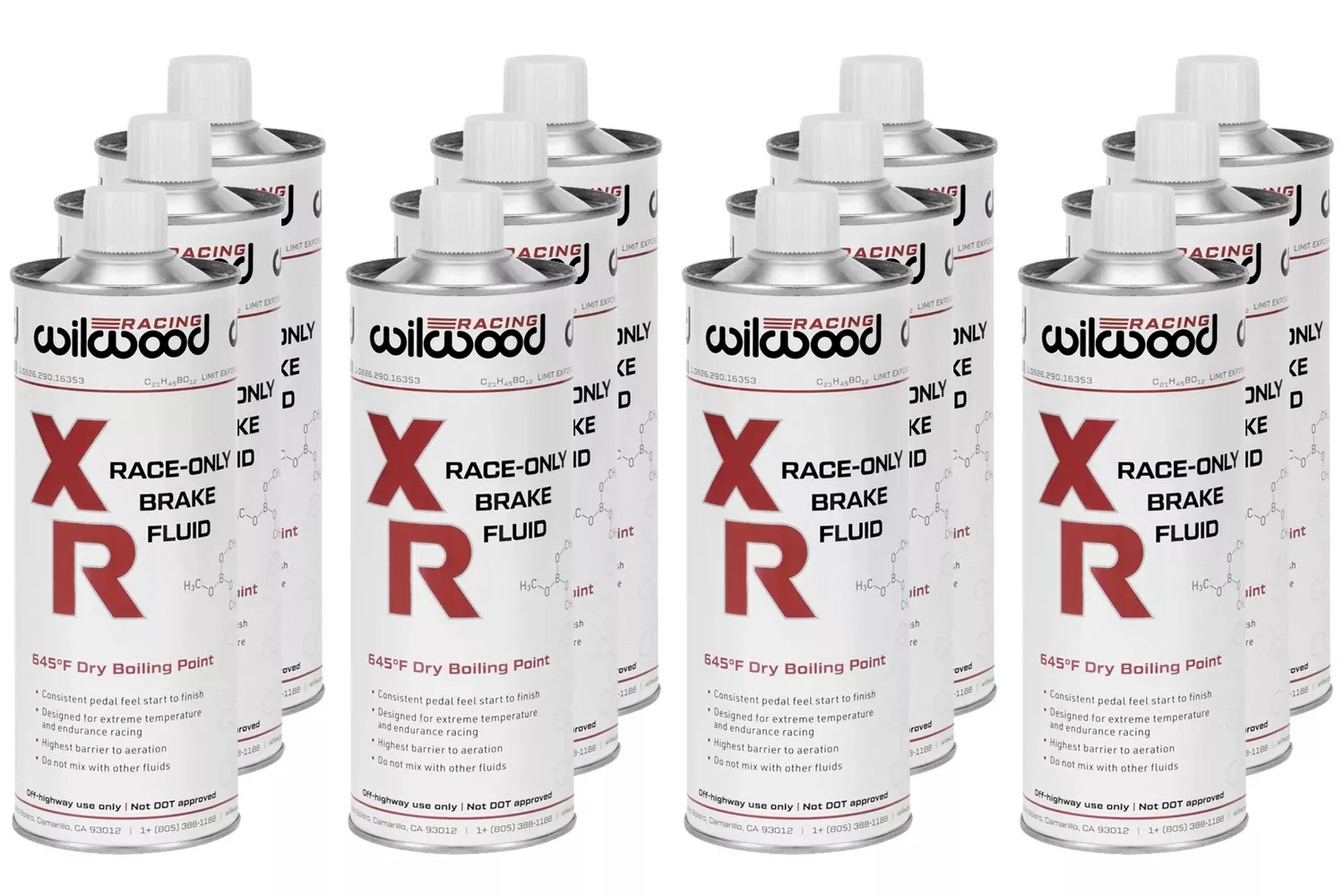 Wilwood Brakes - Brake Fluid XR Racing 500ml Can NON-DOT 12pk